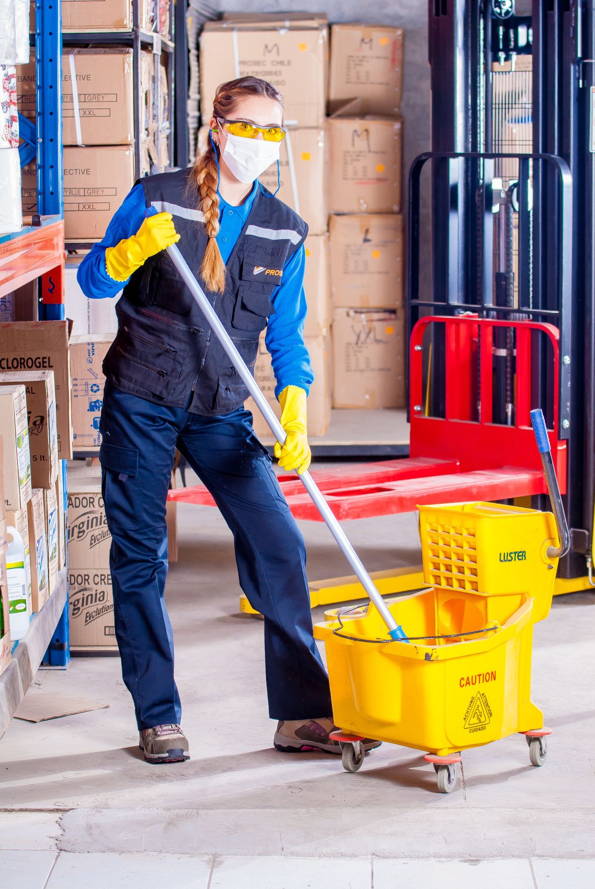 Clean industrial warehouse or government facility